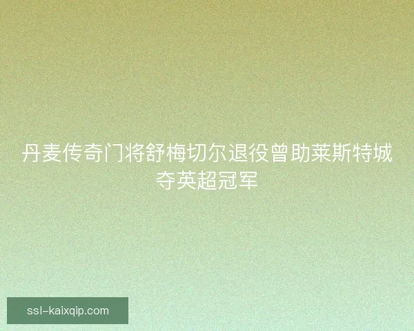丹麦传奇门将舒梅切尔退役曾助莱斯特城夺英超冠军